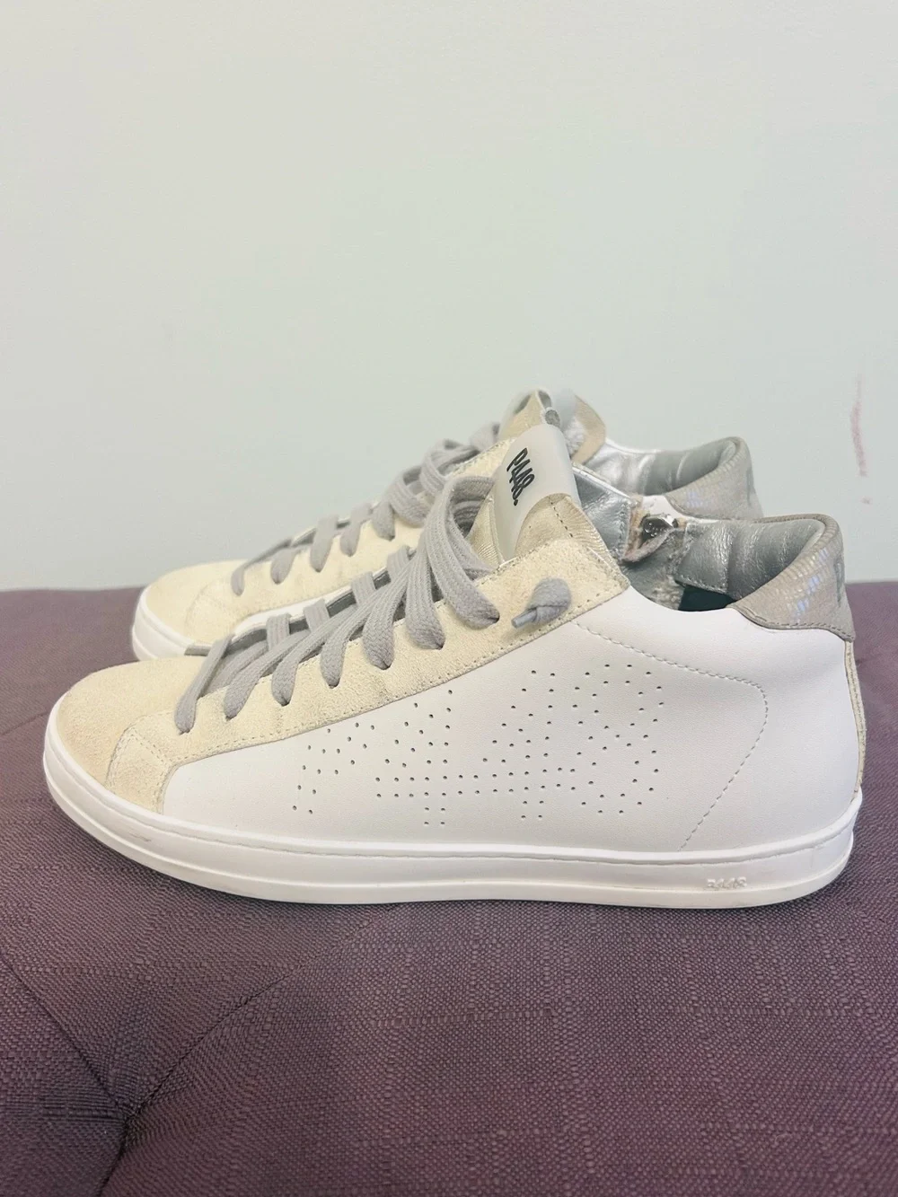 P448 Neutral Suede  Sneakers in Tan and White!